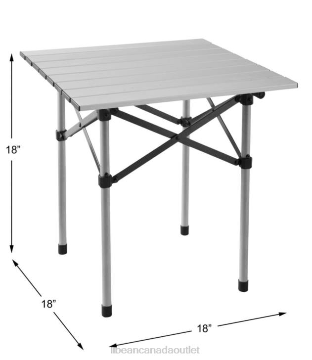 Camping Furniture Gray H8XZ1520 18-Inch Base Camp Side Table Unisex L.L.Bean