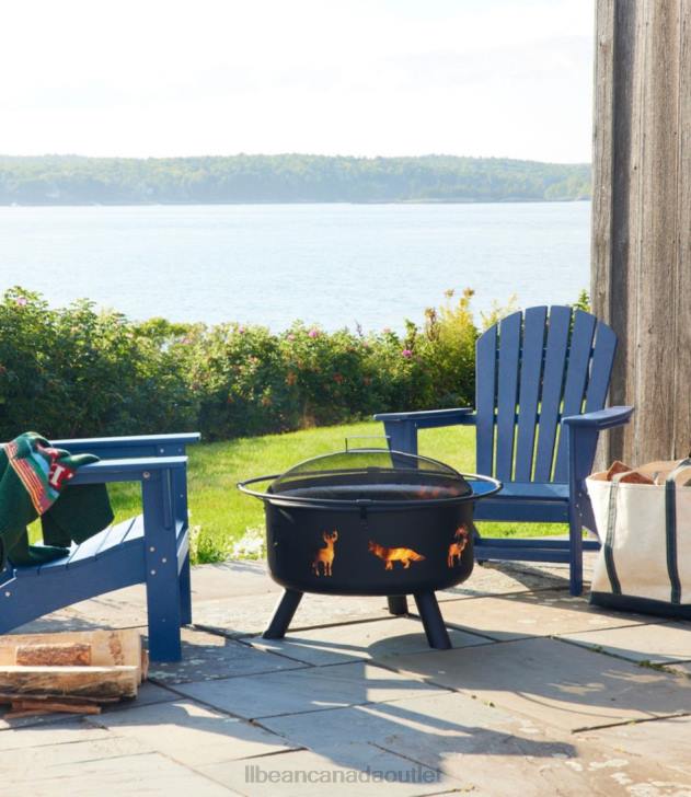 Camping Kitchen Black H8XZ1373 Backyard Animal Fire Pit Unisex L.L.Bean