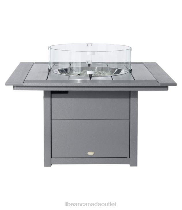 Camping Kitchen Slate Gray H8XZ4184 All-Weather 42\'\' Square Fire Pit Table Unisex L.L.Bean