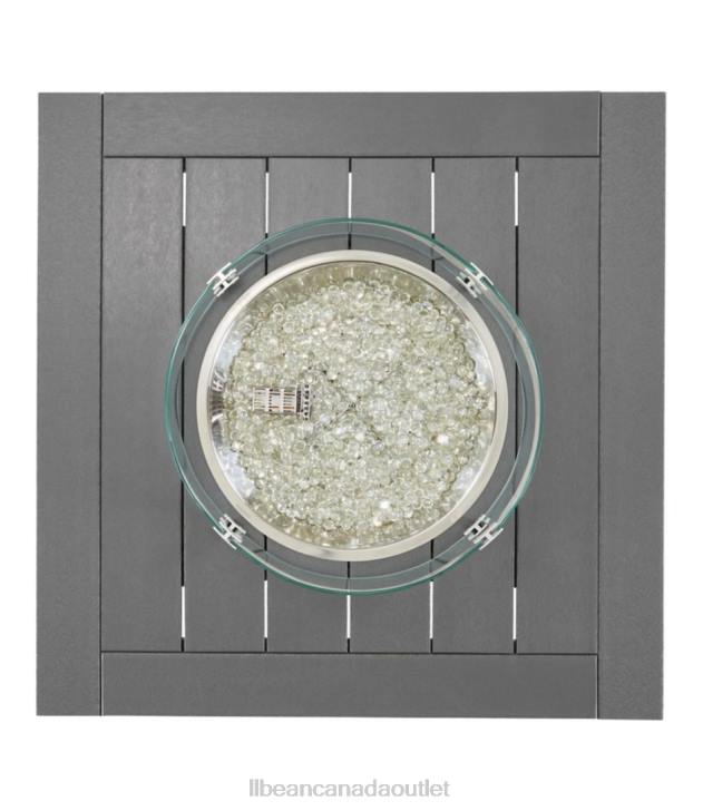 Camping Kitchen Slate Gray H8XZ4184 All-Weather 42\'\' Square Fire Pit Table Unisex L.L.Bean