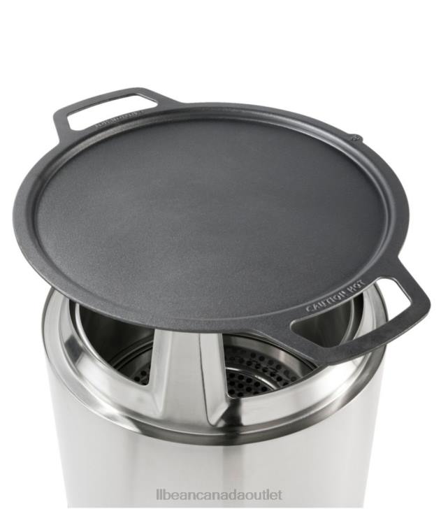 Camping Kitchen Black H8XZ1602 Solo Stove Bonfire Cast Iron Griddle and Hub Bundle Unisex L.L.Bean
