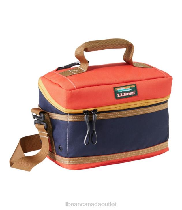 Camping Kitchen Bright Navy/Rustic Orange H8XZ5231 Soft Pack Cooler Lunch Unisex L.L.Bean