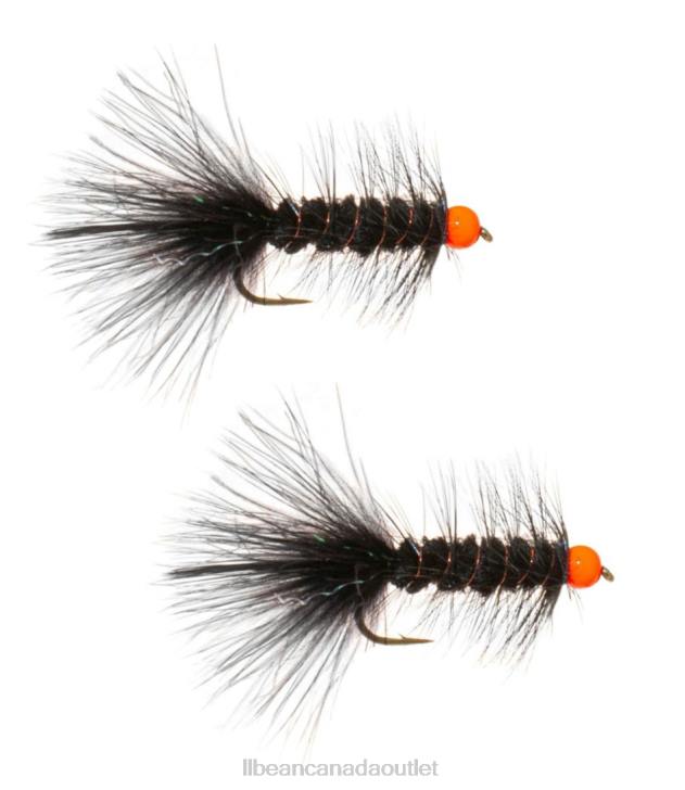 Fishing Black/Fluorescent Orange H8XZ4135 Hot Bead Bugger 2-Pack Unisex L.L.Bean