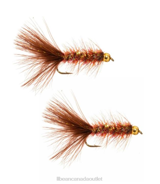 Fishing Copper Brown H8XZ5357 Gold Bead Crystal Bugger Unisex L.L.Bean