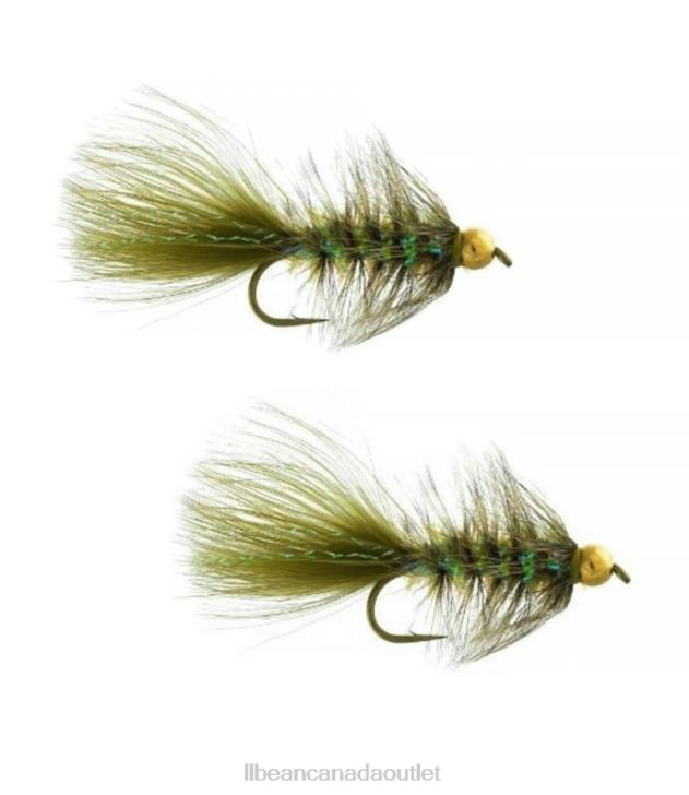 Fishing Olive H8XZ4113 Gold Bead Crystal Bugger Unisex L.L.Bean