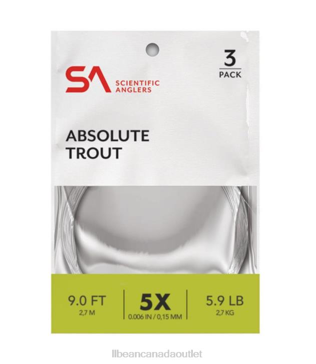 Fishing Clear H8XZ1963 Scientific Anglers Absolute Trout Leaders Unisex L.L.Bean