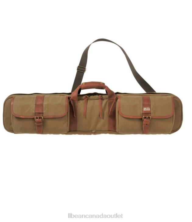 Fishing Khaki Brown H8XZ1495 Maine Guide Waxed-Canvas Four-Piece Rod Case Unisex L.L.Bean