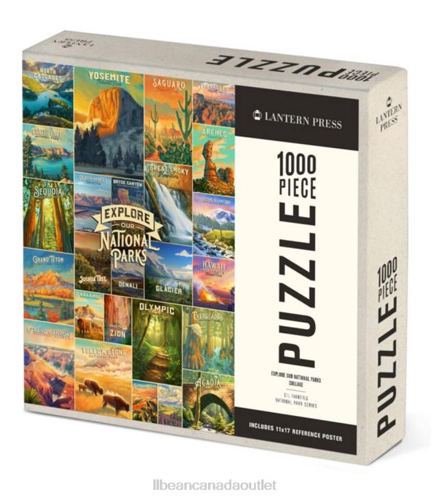 Games & Recreation Multi H8XZ1712 Explore Our National Parks Puzzle Unisex L.L.Bean