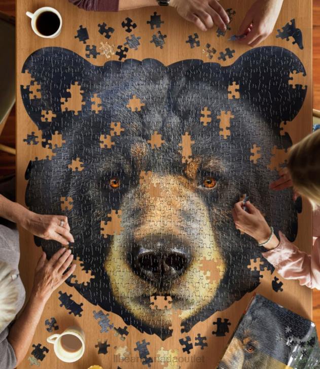 Games & Recreation Multi H8XZ1960 Poster Size Bear Puzzle Unisex L.L.Bean