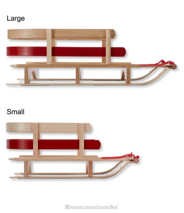 Games & Recreation Wood/Script Logo H8XZ2205 Pull Sled Unisex L.L.Bean