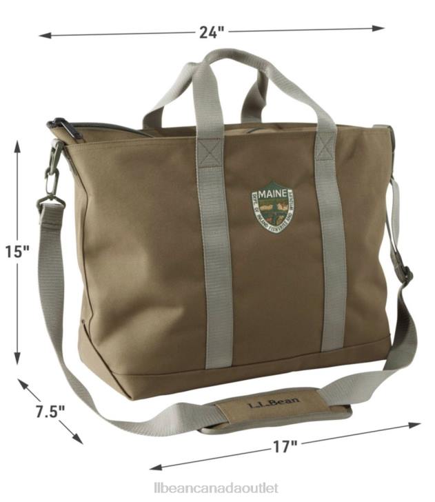Outdoor Equipment Olive Drab H8XZ1483 Maine Warden\'s Tote Bag Unisex L.L.Bean