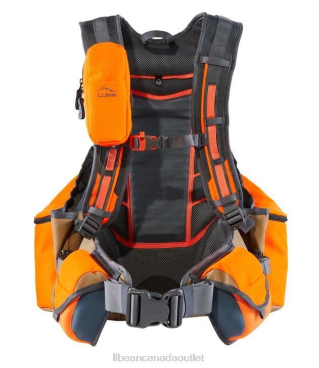 Outdoor Equipment Tan/Hunter Orange H8XZ1269 Technical Upland Vest Pack Unisex L.L.Bean