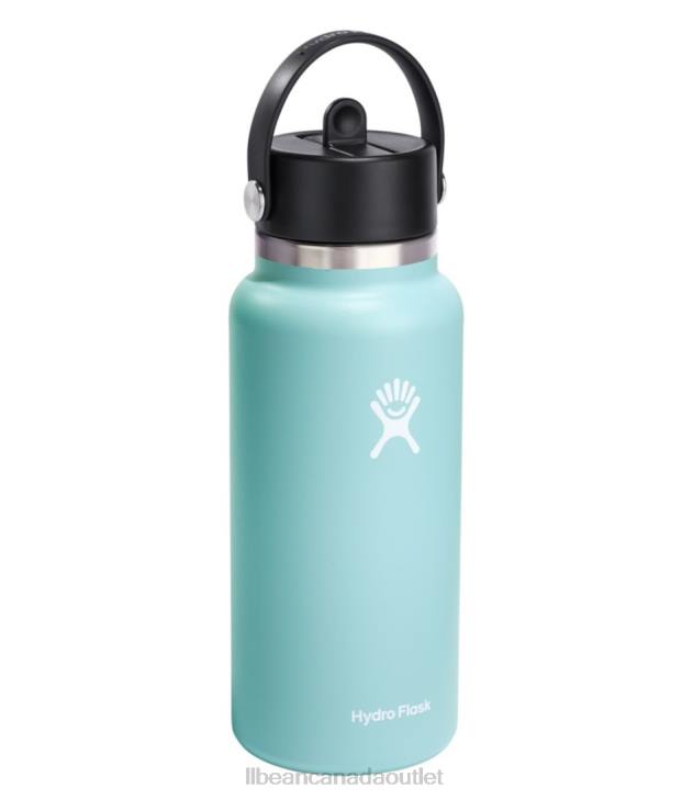 Outdoor Accessories Indigo H8XZ6157 Hydro Flask Wide Mouth Water Bottle with Flex Straw Cap Unisex L.L.Bean