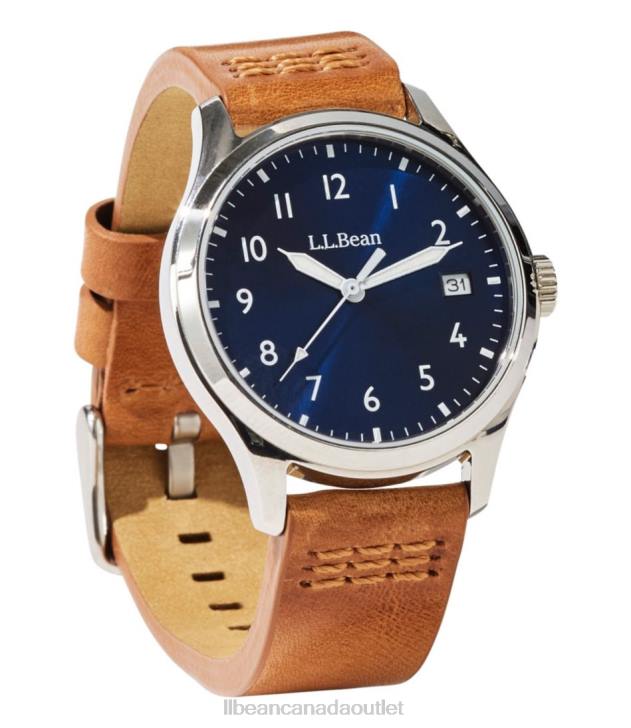 Outdoor Accessories Tan H8XZ3916 Katahdin 36mm Field Watch Unisex L.L.Bean