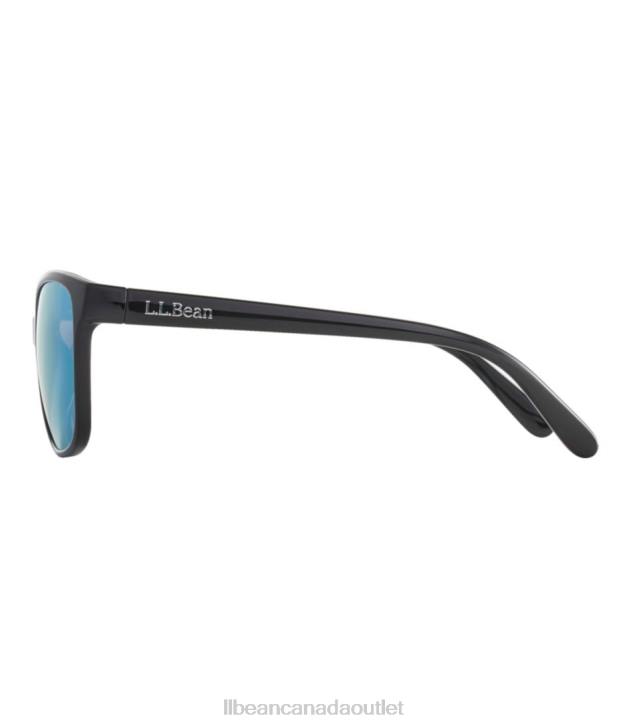 Outdoor Accessories Shiny Black/Smoke with Blue Mirror H8XZ1622 Camden With Hydroglare Polarized Sunglasses Unisex L.L.Bean