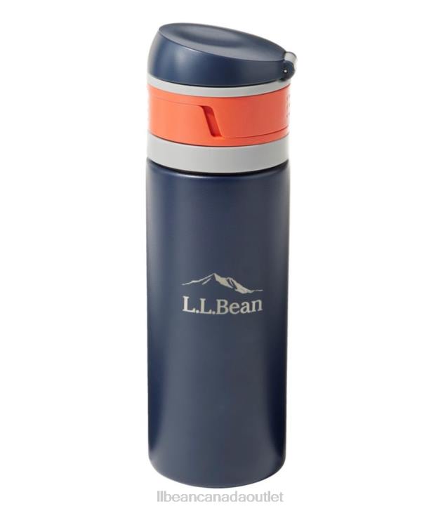 Outdoor Accessories Carbon Navy H8XZ4086 Pop-Top Insulated Bottle Unisex L.L.Bean