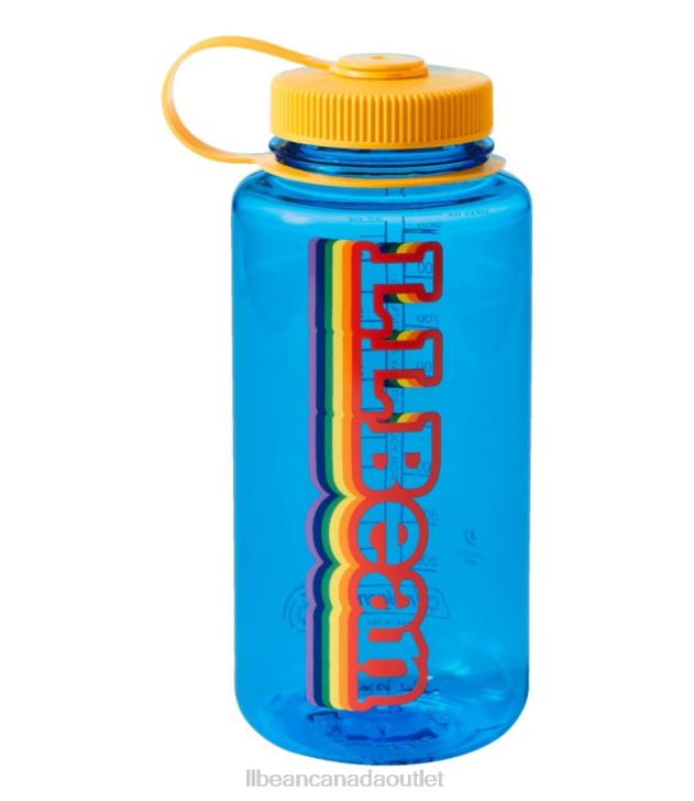 Outdoor Accessories Slate Blue H8XZ1499 Nalgene Sustain Wide Mouth Water Bottle with Pride Logo Unisex L.L.Bean