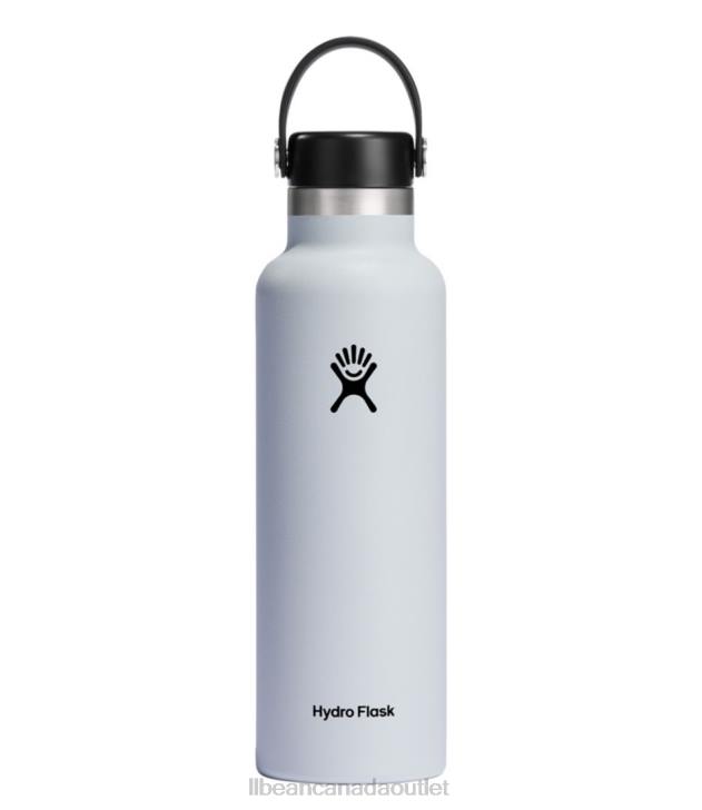 Outdoor Accessories White H8XZ7231 Hydro Flask Standard Mouth Water Bottle with Flex Cap Unisex L.L.Bean