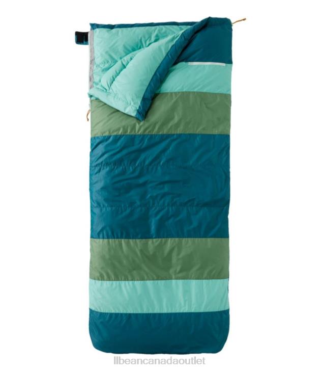 Outdoor Equipment Deep Turquoise/Ocean Teal H8XZ3984 Mountain Classic Down Camp Sleeping Bag Unisex L.L.Bean