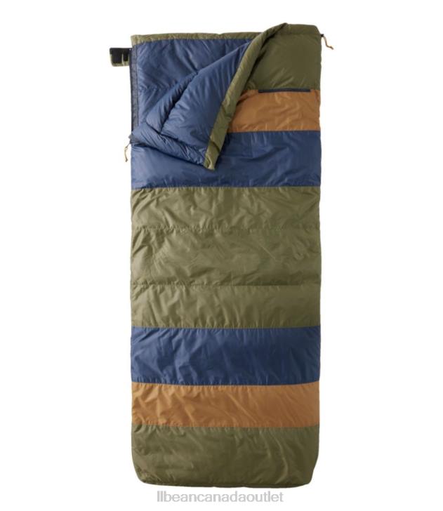Outdoor Equipment Kelp Green/Saddle H8XZ1506 Mountain Classic Down Camp Sleeping Bag Unisex L.L.Bean