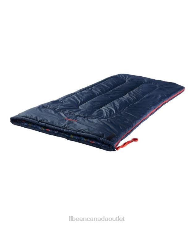 Outdoor Equipment Navy Sunrise H8XZ5260 Cotton-Blend Camp Sleeping Bag Unisex L.L.Bean