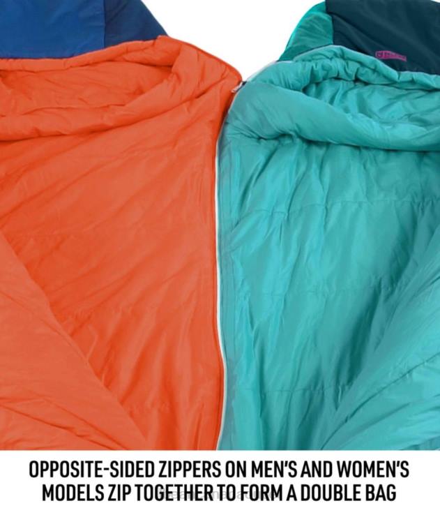 Outdoor Equipment Twilight/Aurora H8XZ1695 Nemo Forte Sleeping Bag 35 degree Fahrenheit Unisex L.L.Bean