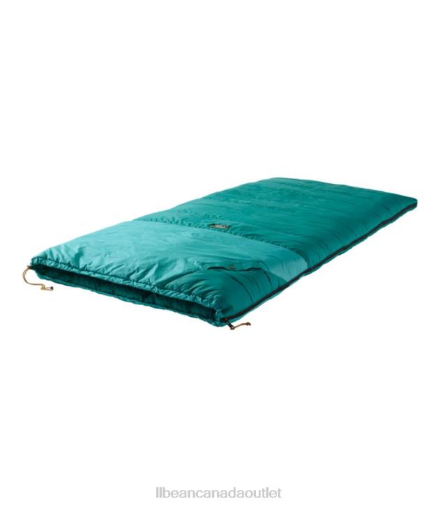Outdoor Equipment Warm Teal/Blue Green H8XZ1355 Mountain Classic Camp Sleeping Bag Unisex L.L.Bean
