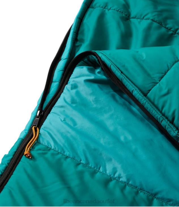 Outdoor Equipment Warm Teal/Blue Green H8XZ1355 Mountain Classic Camp Sleeping Bag Unisex L.L.Bean