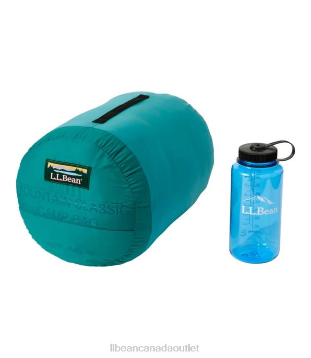 Outdoor Equipment Warm Teal/Blue Green H8XZ1355 Mountain Classic Camp Sleeping Bag Unisex L.L.Bean