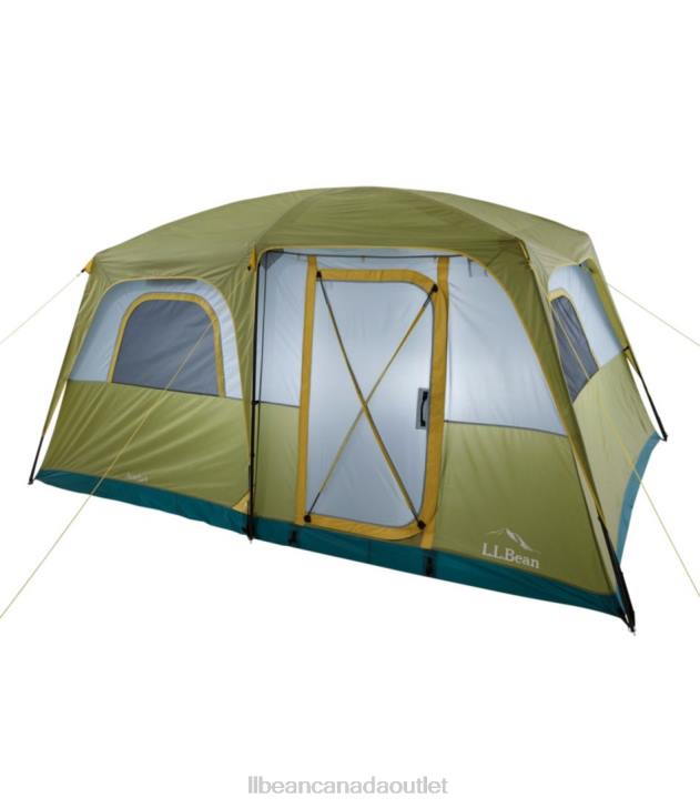 Outdoor Equipment Avocado/Chartreuse H8XZ1560 Acadia 8-Person Cabin Tent Unisex L.L.Bean