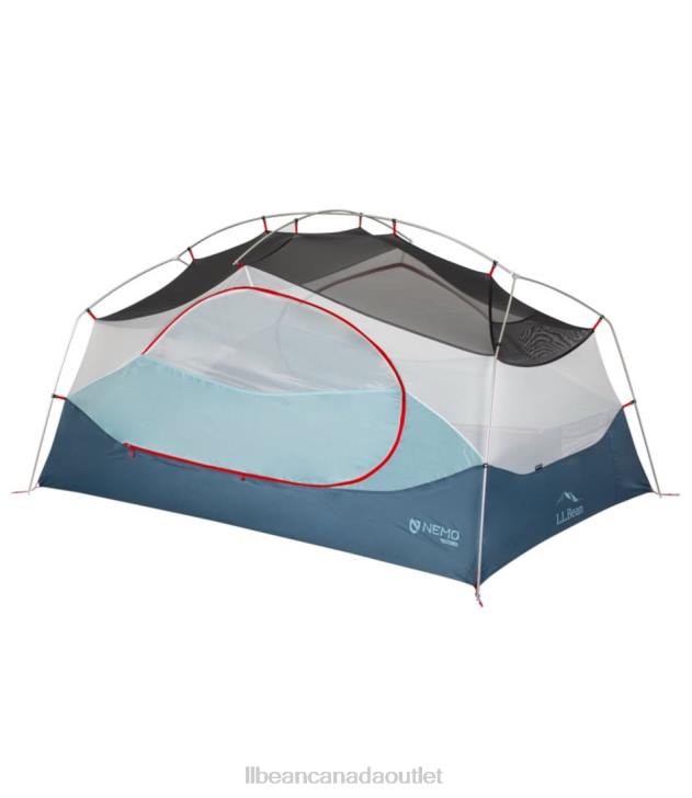 Outdoor Equipment Stormy Weather/Gray Mist H8XZ1413 Nemo Impact 2-Person Backpacking Tent Unisex L.L.Bean