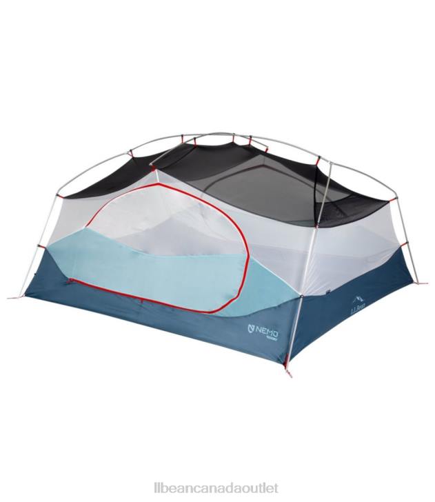 Outdoor Equipment Stormy Weather/Gray Mist H8XZ1756 Nemo Impact 3-Person Backpacking Tent Unisex L.L.Bean