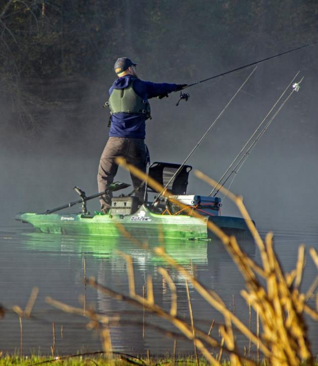 Water Sports Moss Camo H8XZ1581 Perception Outlaw Kayak 11.5\' Unisex L.L.Bean