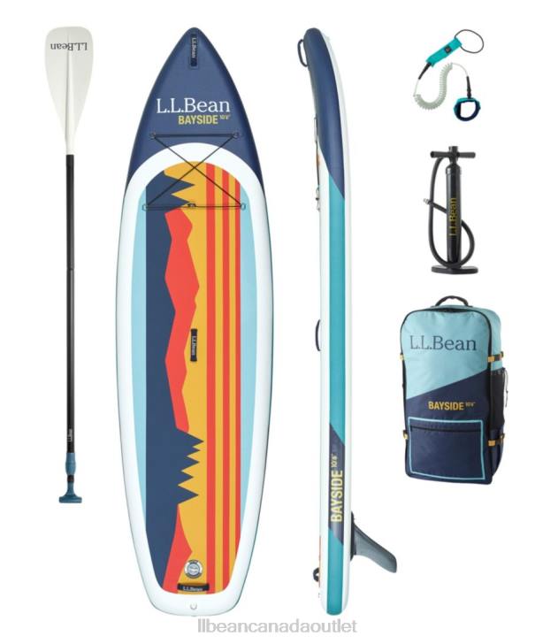 Water Sports White H8XZ1317 Bayside Inflatable SUP Package Unisex L.L.Bean