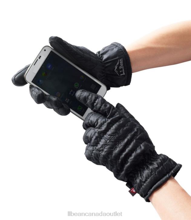 Accessories Black H8XZ154 PrimaLoft Packaway Gloves Women L.L.Bean