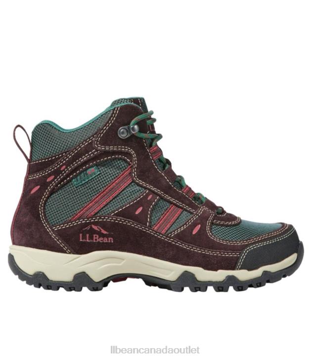 Footwear Coffee Bean/Camp Green H8XZ5193 Trail Model 4 Hiking Boots Women L.L.Bean