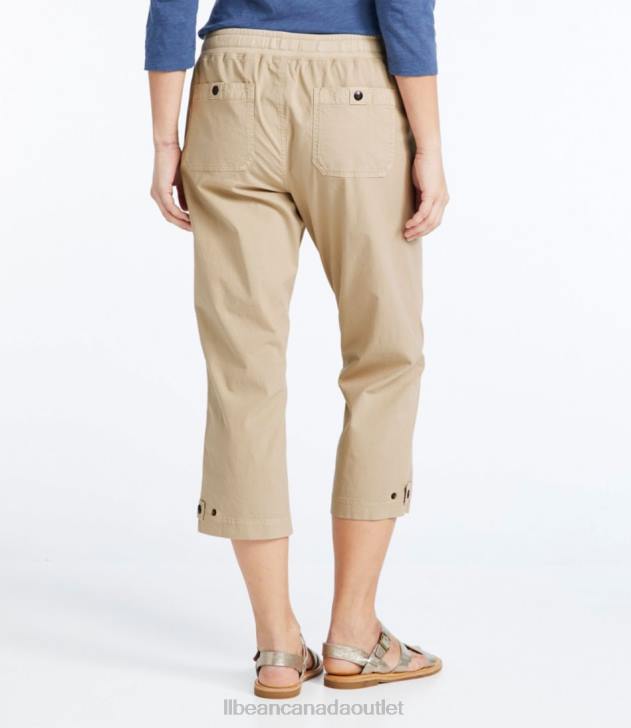 Clothing Black H8XZ5756 Stretch Ripstop Pull-On Capri Pants Women L.L.Bean