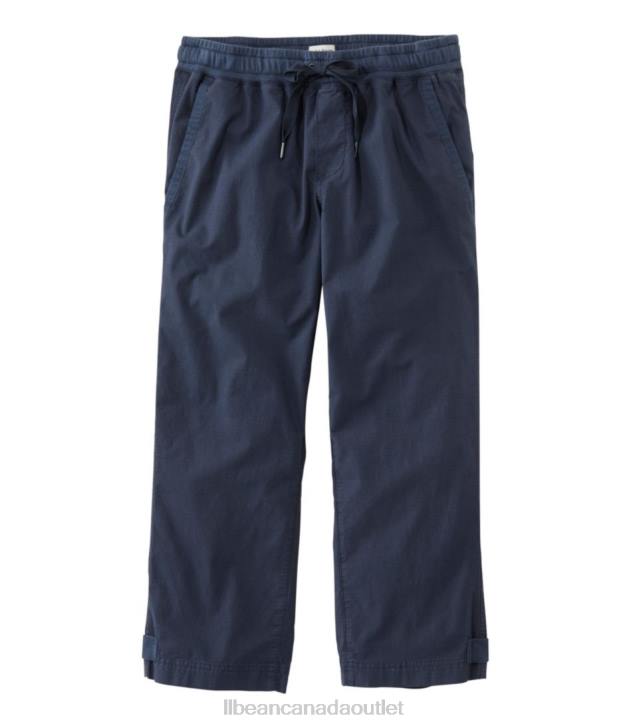 Clothing Carbon Navy H8XZ3095 Stretch Ripstop Pull-On Capri Pants Women L.L.Bean