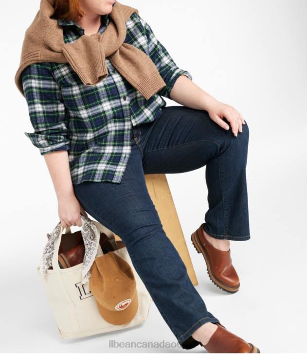 Clothing Rinsed H8XZ6900 True Shape Jeans Women L.L.Bean