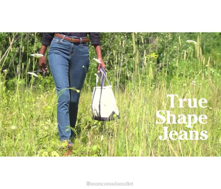 Clothing Washed Indigo H8XZ310 True Shape Jeans Women L.L.Bean