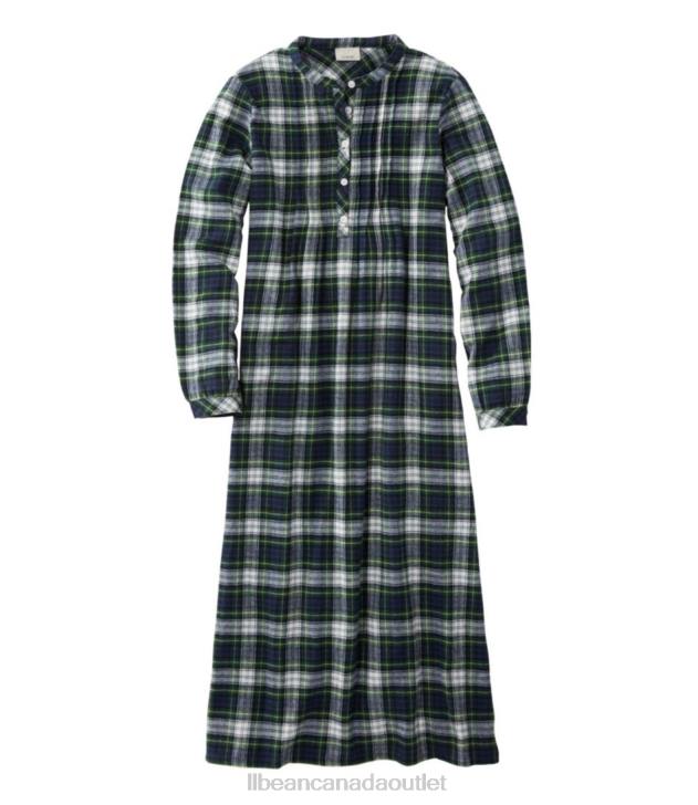 Clothing Dress Gordon H8XZ4903 Scotch Plaid Flannel Nightgown Women L.L.Bean