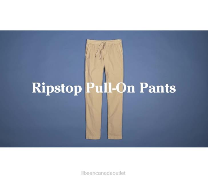 Clothing Black H8XZ6404 Stretch Ripstop Pull-On Pants Women L.L.Bean