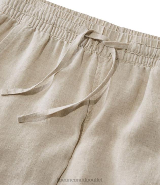 Clothing Classic Navy H8XZ31 Premium Washable Linen Pull-On Pants Women L.L.Bean