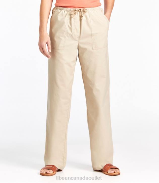 Clothing Coastal Tan H8XZ2978 Sunwashed Canvas Pants Women L.L.Bean