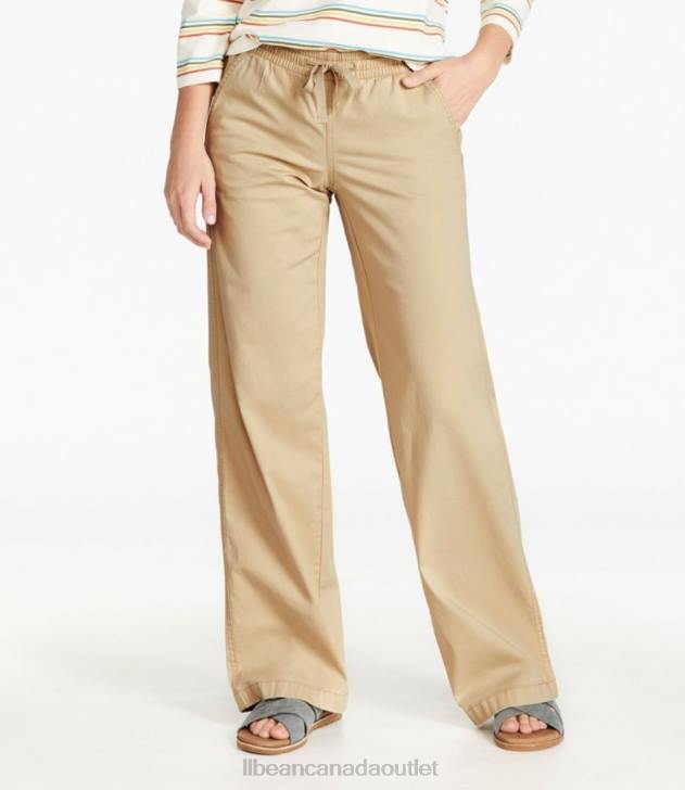 Clothing Dark Taupe H8XZ5011 Lakewashed Pull-on Chinos Women L.L.Bean