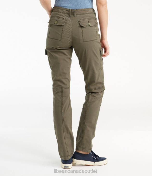 Clothing Dusty Olive H8XZ5718 Stretch Canvas Cargo Pants Women L.L.Bean