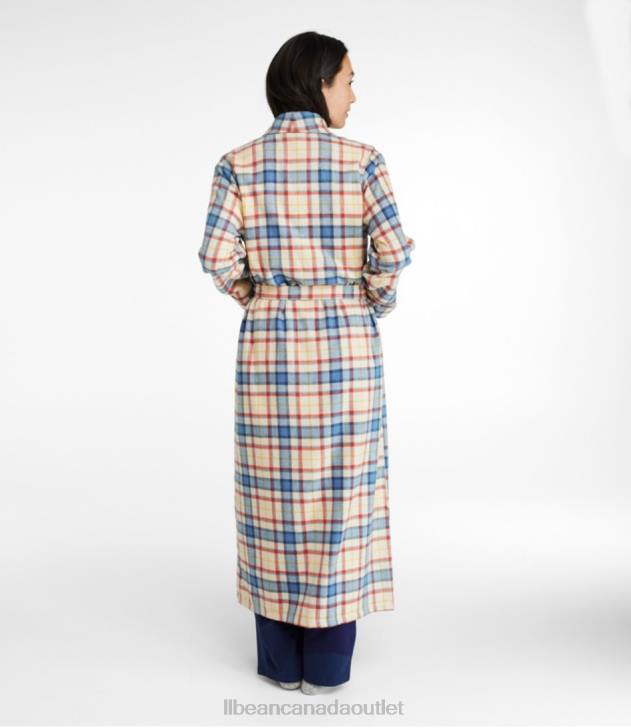 Clothing Black Watch H8XZ3341 Scotch Plaid Flannel Robe Women L.L.Bean