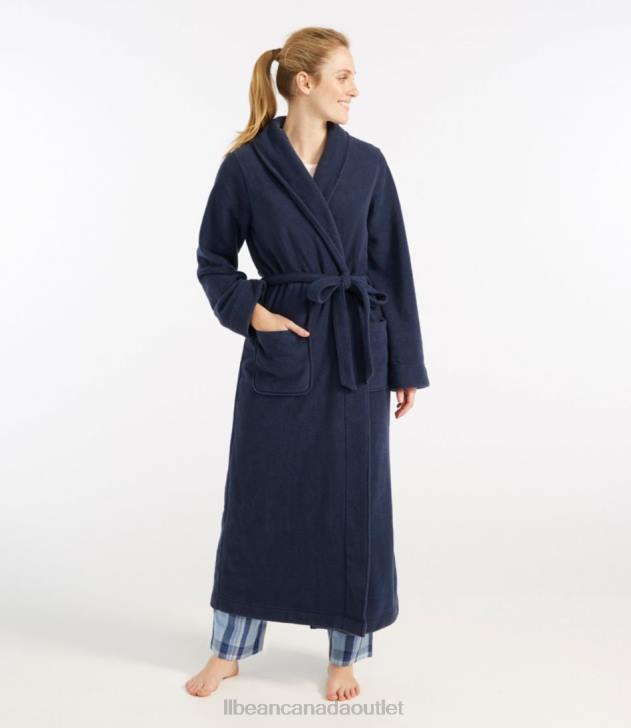Clothing Bright Navy H8XZ5899 Winter Fleece Robe Women L.L.Bean