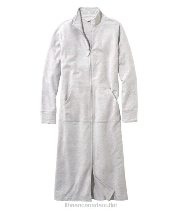 Clothing Light Gray Heather H8XZ3231 Ultrasoft Sweatshirt Robe Women L.L.Bean