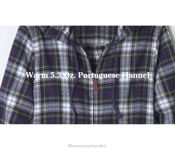 Clothing Gray Stewart Tartan H8XZ6881 Scotch Plaid Flannel Shirt Women L.L.Bean